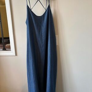 Gap Tencel denim maxi dress